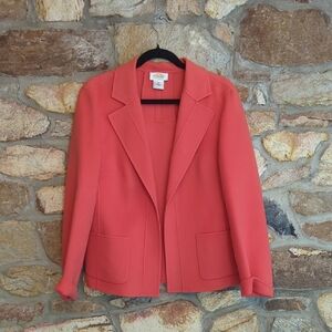 Talbots 100% Wool Open Front Jacket